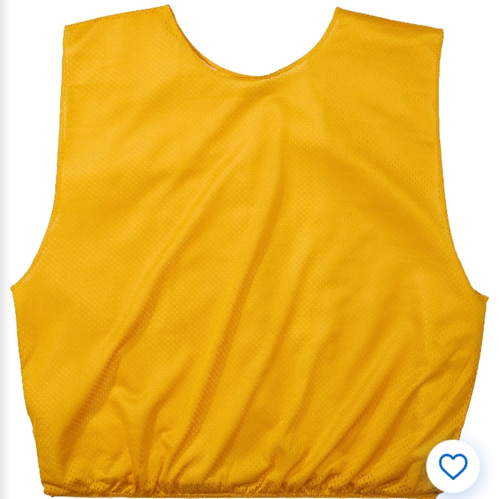 EUC Academy Sports Adult Mesh Scrimmage Jerseys Pinnies 6 Pack Yellow OSFA